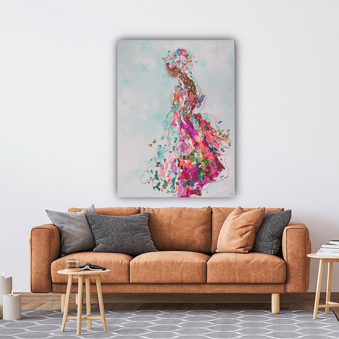 Veil on Intensions. Acrylic / Mixed Media on Gallery Canvas