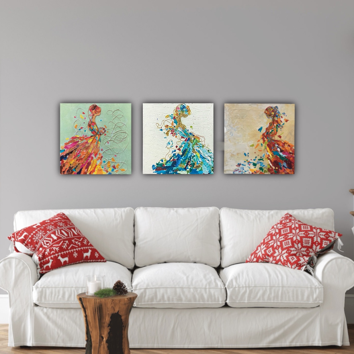 12”x 12” Acrylic Mixed Media on Gallery Canvas